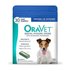 OraVet Dental Chews Dog Treats, Small, 30 Pk.