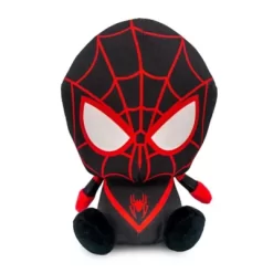Buckle-Down Marvel Comics Plush Squeaker Marvel Ultimate Spiderman Morales Full Body Sitting Pose Dog Toy