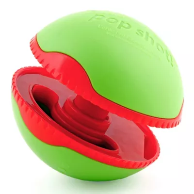 L'chic The Foobler Pop Shot Time Delayed Puzzle Toy For Dogs, Green/Red