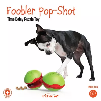 L'chic The Foobler Pop Shot Time Delayed Puzzle Toy For Dogs, Green/Red - Image 4