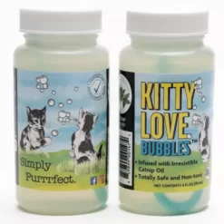 JVR Enterprises Catnip Scented Kitty Love Bubbles For Cats, 4 Oz. Bottles, 2 Pk.