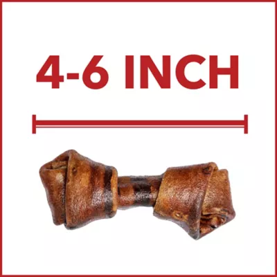 Pet Factory Made In USA Beefhide Small Assorted (12 Bones, 13 Chip Rolls), Assorted Flavors (Beef & Chicken) - 4-6", 25 Count - Image 6