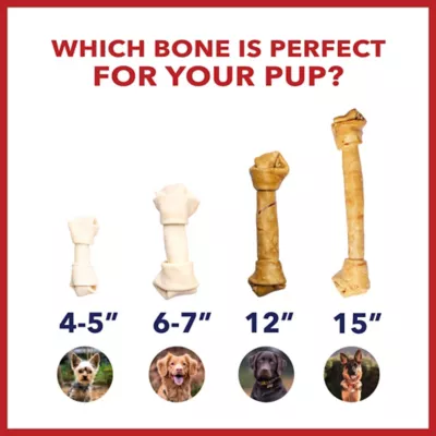 Pet Factory Made In USA Beefhide Small Assorted (12 Bones, 13 Chip Rolls), Assorted Flavors (Beef & Chicken) - 4-6", 25 Count - Image 7