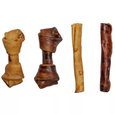 Pet Factory Made In USA Beefhide Small Assorted (12 Bones, 13 Chip Rolls), Assorted Flavors (Beef & Chicken) - 4-6", 25 Count - Image 10