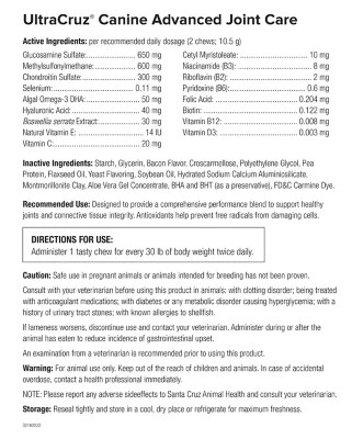 UltraCruz Canine Advanced Joint Supplement For Dogs, 60 Count - Image 3