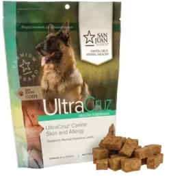 UltraCruz Canine Skin And Allergy Supplement For Dogs, 60 Count