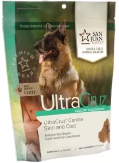 UltraCruz Canine Skin And Coat Supplement For Dogs, 60 Count