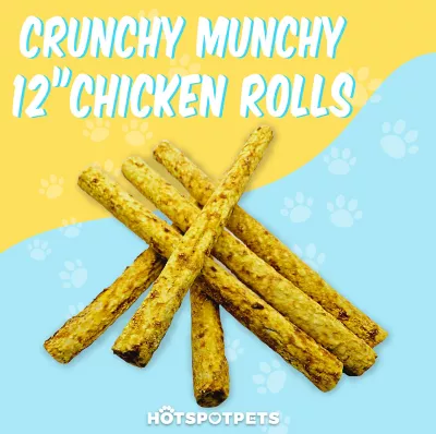 Hotspot Pets Rawhide Alternative Chicken Flavored Collagen Rolls Dog Chew Treats, 2 Ct. - Image 2
