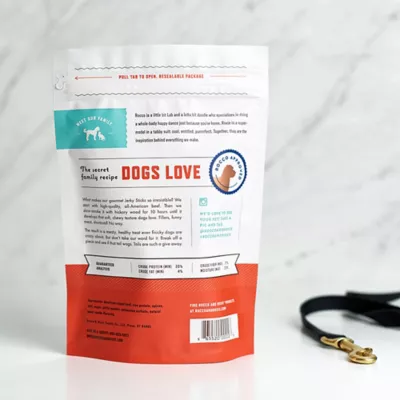 Rocco & Roxie Supply Co Beef Jerky Sticks Dog Treats- 1 Lb. Resealable Pouch - Image 2