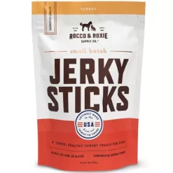 Rocco & Roxie Supply Co Turkey Jerky Sticks Dog Treats- 1 Lb. Resealable Pouch