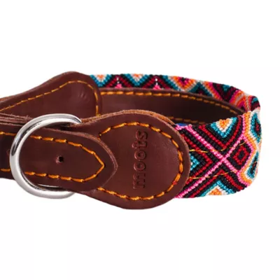 Moots Root Hand-Knitted Leather Pet Collar, Small - Image 4