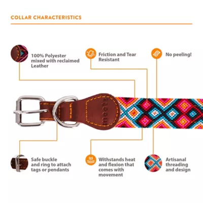 Moots Root Hand-Knitted Leather Pet Collar, Small - Image 5