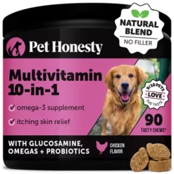Pet Honesty Multivitamin 10-in-1 Chicken Flavor Soft Chews Dog Supplements