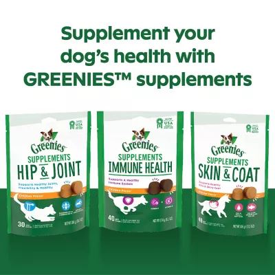 Greenies Skin & Coat Food Soft Chews With Omega 3 Fatty Acids 40 Ct. Chicken Flavor For Adult Dogs Of All Sizes - Image 4