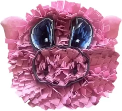 Piggy Poo And Crew Pig Face Snuffle Mat With Paper Crinkle Squeaker Ears