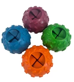 Piggy Poo And Crew Pet Challenging Treat Balls, 4 Count