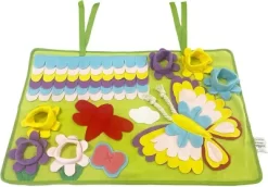 Piggy Poo And Crew Butterfly Mat With Paper Crinkle Squeakers