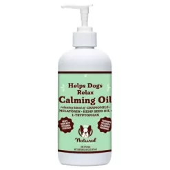 Natural Dog Company Calming Oil Supplement For Dogs, 16 Fl Oz.