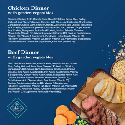 Blue Buffalo Homestyle Recipe Chicken & Beef Pate Adult Wet Dog Food Variety Pk., Whole Grain, 12.5 Oz. Cans (6 Pack) - Image 5