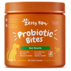 Zesty Paws Probiotic Bites Pumpkin Flavor 90 Ct., Dog Supplements