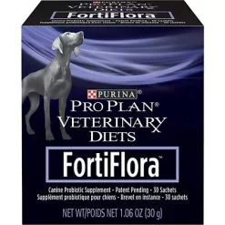 Purina Pro Plan Veterinary Supplements FortiFlora Dog Probiotic Supplement, Canine Nutritional Supplement - 30 Ct. Box