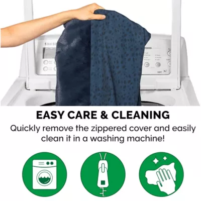 FurHaven Plush & Almond Print Orthopedic Deluxe L-Chaise Pet Bed For Dogs & Cats - Image 6