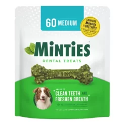New! VetIQ Minties Dog Dental Bone Md/Large 48 Oz.