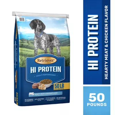 Retriever Adult Performance High Protein Beef And Chicken Recipe Dry Dog Food, 50 Lb. Bag