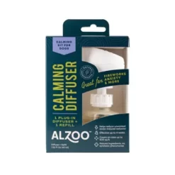 New! Alzoo Plant Based Calming Plug-in And Refill Kit For Dogs, 1.52 Oz.