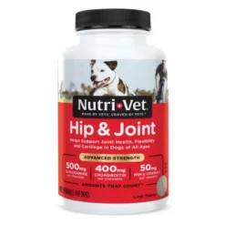 Nutri-Vet Advanced Strength Chewable Hip And Joint Supplement Tablets For Dogs, 0.55 Lb., 90 Ct.
