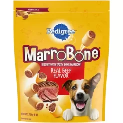 Pedigree Marrobone Beef Flavor Crunchy Dog Biscuit Treats, 6 Lb.